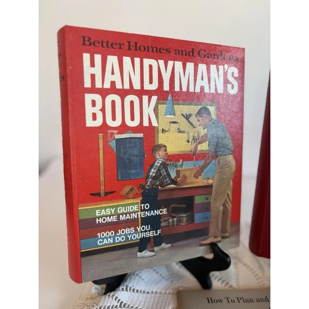 VTG Handyman's Book Lot:2 Better Homes and Gardens 5 Ring 1st&4th.Sears Wiring.